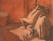 Edgar Degas After the Bath painting